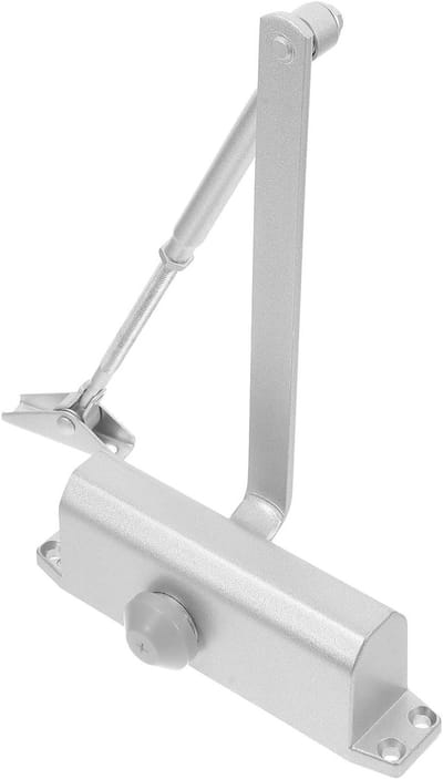 Hydraulische Deurdranger - Automatische Deuropener - Deuren Beveiligen - Verstelbaar Veermechanisme - 45-65kg Deuren - Aluminiumkleurig