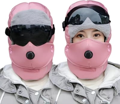 Nivard Oorwarmers - Oorverwarmers - Earmuffs - Ear Warmers - Dames - Heren - Volwassenen - Winter - Unisex - Roze - Met Zwarte Bril