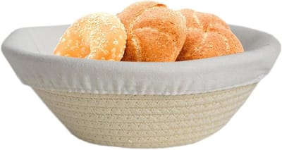 Brood rijsmandje - Deeg mand - Brood bakken - Handgemaakt katoen - 24 cm - Niet gespecificeerd