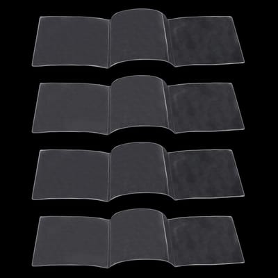 Dailygoods- Mahjong Kaart Houder Groot Formaat - 4 Stuks - Transparant PVC - Beschermhoes - Waterdicht - Slijtagebestendig - Kaarthouder