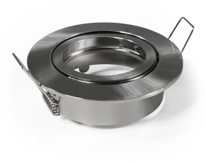 Montageframe Rond Ø82mm RVS Draaibaar – Inbouwspot Frame met Bajonetslot – Spot Houder – Geborsteld Staal