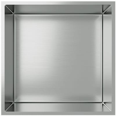 ALONI inbouwnis – 30x30x7 cm – geborsteld chroom