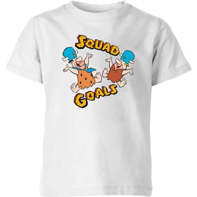 The Flintstones Squad Goals Kinder T-shirt - Wit - 98/104 (3-4 jaar)