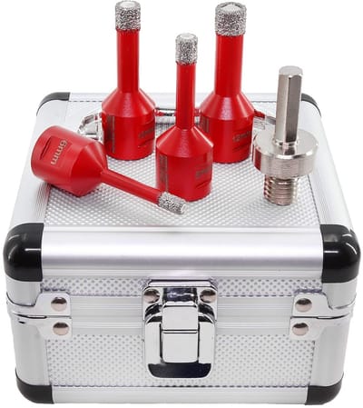 Diamantboor Set 6-12mm voor Tegel Graniet en Porselein met Adapter