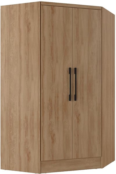 Vente-unique Hoekkast met 2 deuren - L101 cm - Kleur: houteffect - AURALI