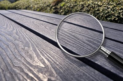 Rockwood® Woodblend Zwaar Kunststof Planken 3.60m - Antraciet - (50mm dik) Houtnerf 3.60m