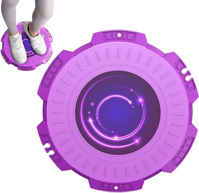 Taille Draaischijf - Balans Trainer - Kernspier Training - Stille Rotatie - 28 cm Diameter - Paars