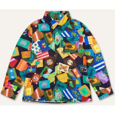 Oilily Bertus Blouse- maat92/2T Porcelain Blauw