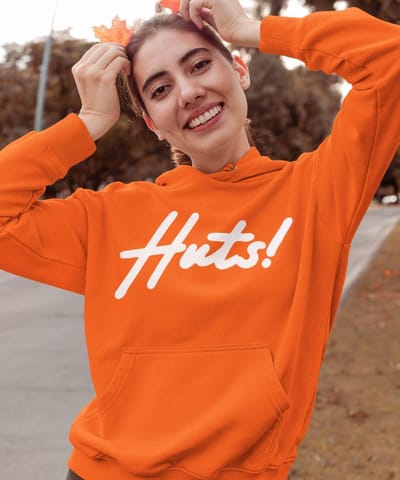 Oranje EK WK Koningsdag Hoodie Huts (MAAT XS - UNISEKS FIT) | Oranje kleding / truien | WK Feestkleding