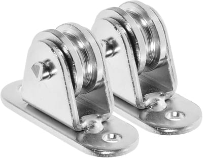 Katrol Blokken - Hef Katrol - Huis Projecten - Roestvrij Nikkel - 6.2 cm - Zilver