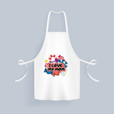 Akyol - mama cadeau Keukenschort - Mama - moeder - met opdruk - mama - verjaardag - moederdag - mama cadeautjes - moederdag cadeau - verjaardag - liefste mama - leuk kado om te geven - 82 bij 71 cm