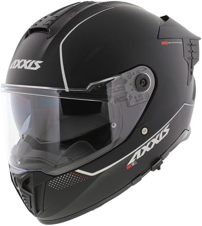 Axxis Hawk SV Evo Integraal helm solid mat zwart L - Motorhelm / Brommerhelm