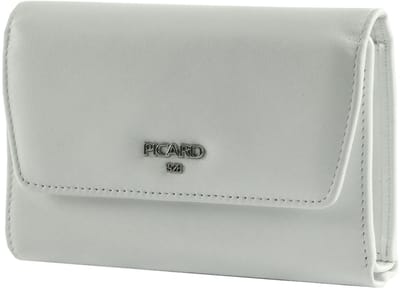 PICARD Leren portemonnee Bingo Flap Wallet White Lily wit