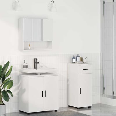 vidaXL - Badkamermeubel - Set - 3 - st - Wit - 61 - x - 35 - x - 64 - cm