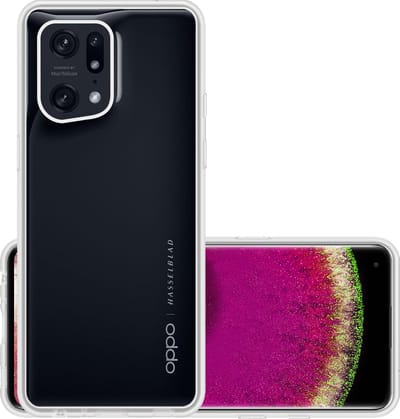 Hoesje - Geschikt voor OPPO Find X5 - Sterk & Shockproof - Hoes Cover - Siliconen Case - Transparant