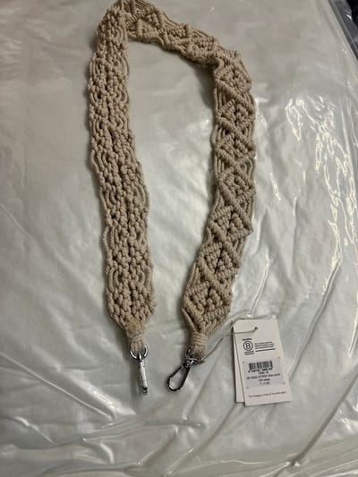 MyoMy- My Bag Strap- Macrame Off-White