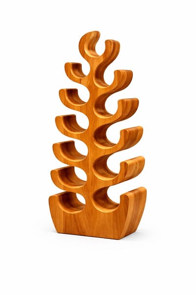 TeakOne - Wijnrek - Teak - Wijnrek 12 Flessen - Decoratief Wijnrek