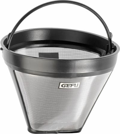 GEFU ARABICA Permanente Koffiefilter Maat 4 – Herbruikbaar Koffiefilter – RVS & Kunststof – Vaatwasserbestendig