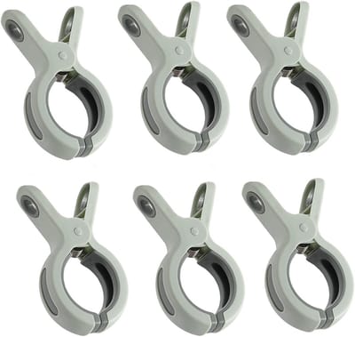 Kledingklemmen - Set van 6 - Grote kledingklemmen - Dekenklemmen - Winddicht - Geschikt voor handdoeken, beddengoed en kleding - Groen