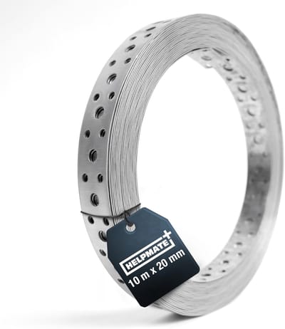 Gatband - Bevestigingsband - Robuust Bevestigen - Verzinkt Staal - 10 Meter - Zilver