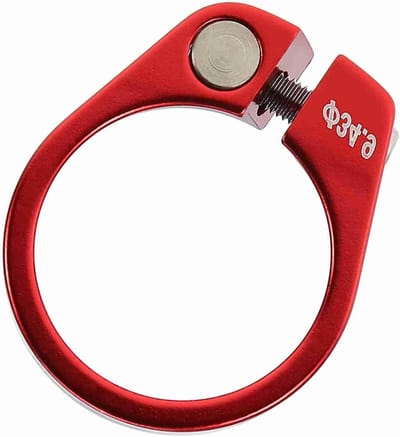 Zadelpenklem Aluminium - Fiets Zadelklem - Fiets Zadel Verstellen - Hoogwaardige Aluminiumlegering - 349 mm - Rood