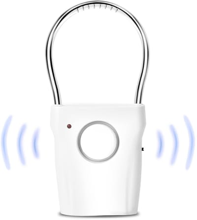 Dailygoods - Deur- en raamalarm - Antidiefstalalarm - Draadloos en veilig - Wit - 120dB - Trillingen en aanraking - Geschikt voor thuisgebruik - Compa...