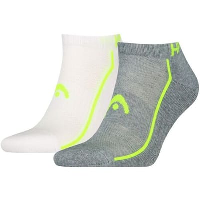 HEAD Sneakersokken Performance - 2 paar - Grey Melange / Wit - Maat 35/38