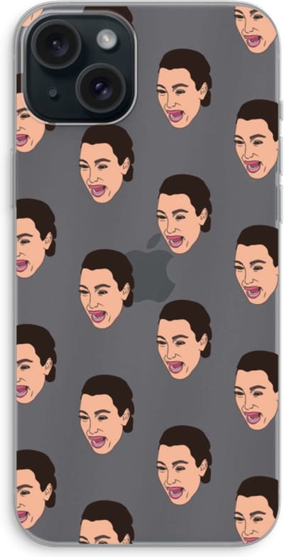 Case Company® - Hoesje geschikt voor iPhone 15 Plus hoesje - Ugly Cry Call - Soft Cover Telefoonhoesje - Bescherming aan alle Kanten en Schermrand
