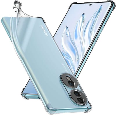 ebestStar - Hoes geschikt voor Honor 70, Silicone Slim Cover Case, Versterkte Hoeken en Randen hoesje, Transparant