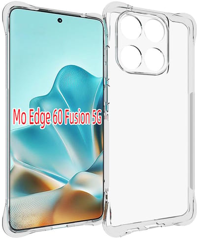 MobyDefend Hoesje - Geschikt voor Motorola Edge 60 / Motorola Edge 60 Fusion - Transparante Shockproof TPU Backcover - Verstevigde Hoeken - Volledig Doorzichtig