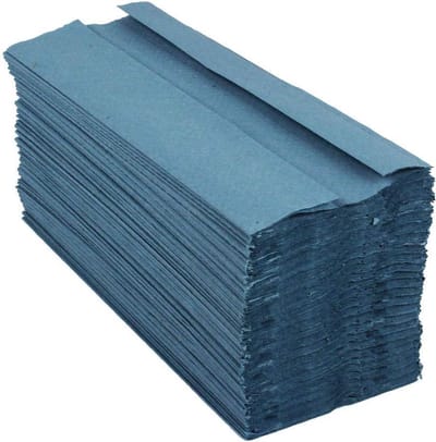 1-laags Blauwe C-Fold Handdoek - Pack van 2880 stuks
