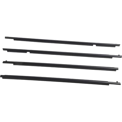 4 STKS Raam Weerstrippen 75740 42020 Voor Achter Links Rechts Auto Raamlijst Bekleding Vervanging voor Toyota RAV4 black