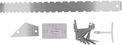 Dailygoods- Gitaarmeetinstrument Duurzaam - Nauwkeurige Meetinstrumentenset - Gitarist - Meten van Gitaarsnaren - Gitaarreparatie - Zilveren Kleur - Gitaaraccessoire