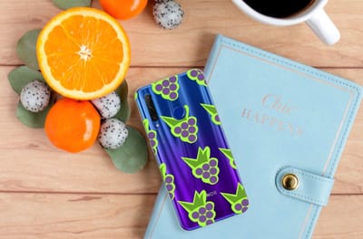 Honor 20 Lite Siliconen Case Druiven