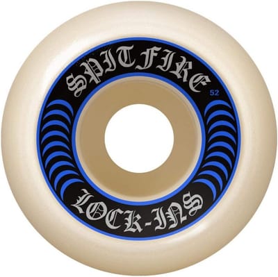 High Performance Skateboard Wielen 99a 55mm Wit/Blauw