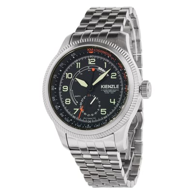 KIENZLE Horloge - Pilotimer - Automatic Power Reserve KM418 - Waterdicht tot 10 ATM - Gangreserve Indicator