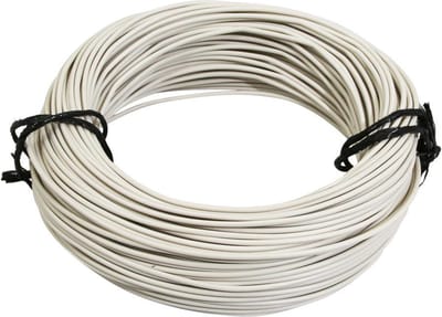 Bobine fil électrique blanc multibrin 9/10 0.75mm² x 50m faisceau pour moto cyclo