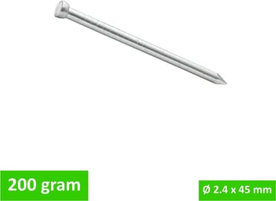 Macnail draadnagel VK gegalvaniseerd 2,4 x 45 mm - 200 g