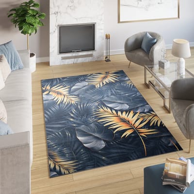 Tapiso Toscana Vloerkleed Planten Modern Karpetten Tapijt Maat- 80x150