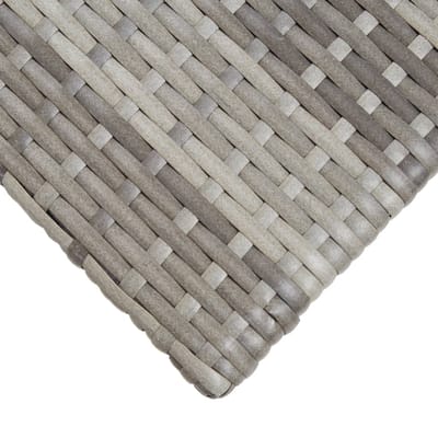vidaXL - Theetafel - 50x50x47 - cm - poly - rattan - grijs