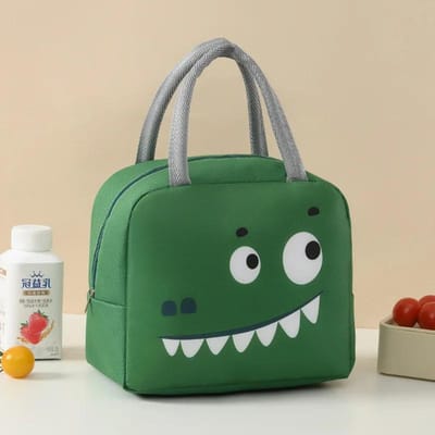 Cartoon Dieren Draagbare Thermische Tas Lunchtassen Voor Kinderen Met Kinderen Meisjes Opbergruimte Banto Lunchbox Voedseltas Isolatietassen gray
