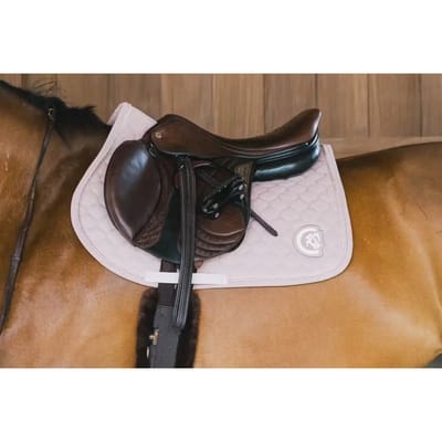 Kentucky Horsewear - Zadeldoek onion quilt 3D logo jumping oudroze