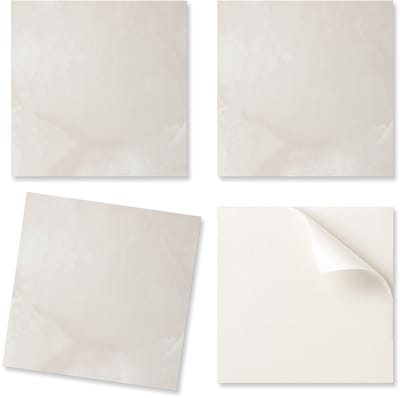 Verpakking met zelfklevende PVC-tegels, delicate marmerstructuur, 20x20x20 cm