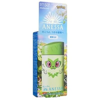 Shiseido - Pokemon Sprigatito Anessa Perfect UV Sunscreen Skincare Milk SPF 50+ PA++++ - Zonnebrandcrème