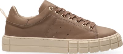 Van Dalen - TESSA LEATHER SNEAKER - Taupe - 42