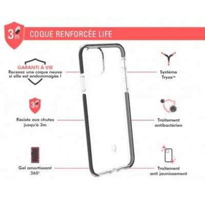 Force Case, Hoesje geschikt voor iPhone 11 Pro Max - LIFE Versterkt, Transparant