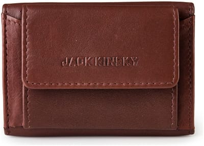 Jack Kinsky Aruba Portemonnee RFID-bescherming Leer 9.5 cm - Jongens - Horizontaal - braun
