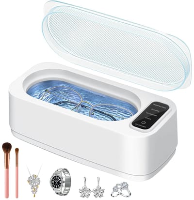Ultrasone Reiniger - Schoonmaakapparaat - Sieraden Reinigen - 4 Timer Modi - 350 ml - Wit