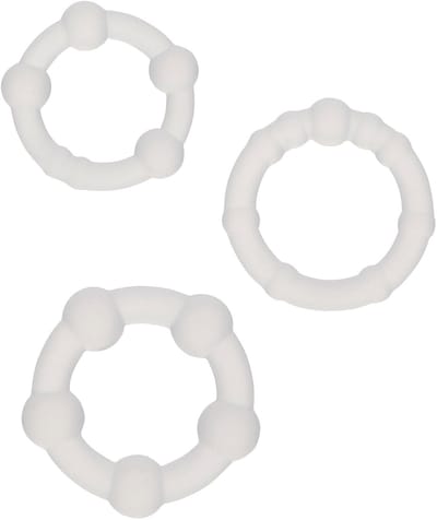CalExotics Alpha Beaded Penis Ring Set