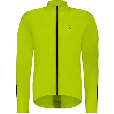 BBB Cycling Fietsjack BaseShield - Windjack Heren en Dames - Wielrennen & Mountainbiken - Fietsjas: Wind en Waterbestendig - Neon Geel - Maat S - BBW-148